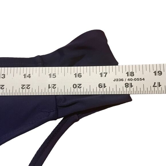 Navy High Waist Hight Cut Leg Ruched Side NWOT Bikini Bottom Women Plus Size XXL - Picture 4 of 7